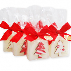 Sheep milk soap 35g decorated with a tree in a cellophane, Classic 