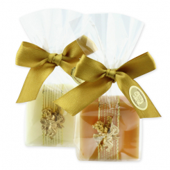 Sheep milk soap 35g decorated with an angel in a cellophane, Classic/quince 