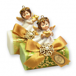 Sheep milk soap 100g decorated with an angel, Classic/verbena 