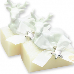 Sheep milk soap 100g decorated with a deer, Classic 