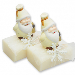 Sheep milk soap 100g decorated with Santa Claus, Classic 