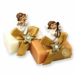 Sheep milk soap 100g decorated with an angel, Classic/quince 
