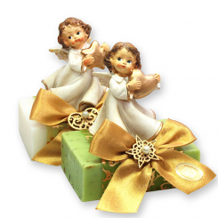 Sheep milk soap 150g decorated with an angel, Classic/verbena 