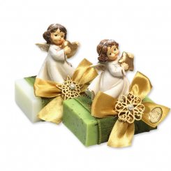 Sheep milk soap 150g decorated with an angel, Classic/verbena 
