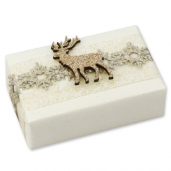 Schafmilchseife eckig 150g "Geschenkpäckchen", Quitte 