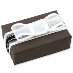 Sheep milk soap 150g "present", Christmas rose silver 