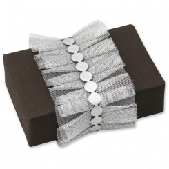 Sheep milk soap 150g "present", Christmas rose silver 