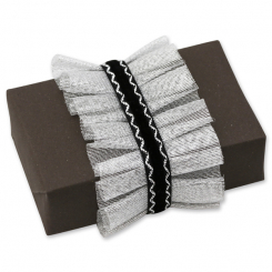 Sheep milk soap 150g "present", Christmas rose silver 