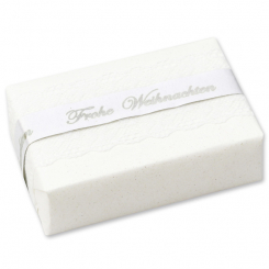 Schafmilchseife eckig 150g "Geschenkpäckchen", Schneerose 