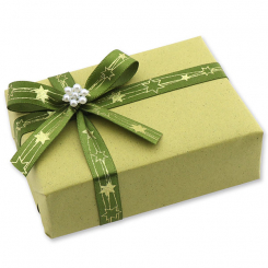 Schafmilchseife eckig 150g "Geschenkpäckchen", Eisenkraut 