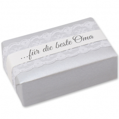 Sheep milk soap 150g "present", Christmas rose silver 