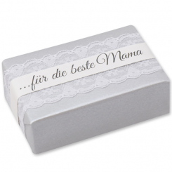 Sheep milk soap 150g "present", Christmas rose silver 