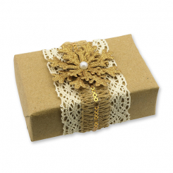 Schafmilchseife eckig 150g"Geschenkpäckchen", Zirbe 
