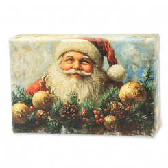 Schafmilchseife eckig 150g Eisenkraut "Weihnachtszauber-Motiv 10" 