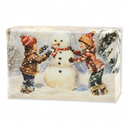 Sheep milk soap 150g Tangerine-cinnamon "Christmas magic motif 17" 