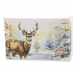 Schafmilchseife eckig 150g Zirbe "Weihnachtszauber-Motiv 2" 