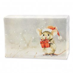 Sheep milk soap 150g Pomegranate "Christmas magic motif 24" 