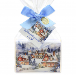 Sheep milk soap 150g Swiss pine "Christmas magic motif 4" 