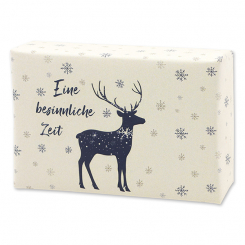 Sheep milk soap 150g  "Colorful Holidays motif 1", Swiss pine 