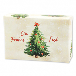 Sheep milk soap 150g  "Colorful Holidays motif 2", Swiss pine 