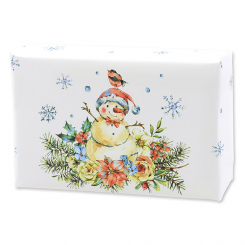 Sheep milk soap 150g  "Colorful Holidays motif 5", Christmas rose 