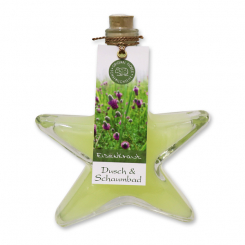 Shower- & foam bath 200ml in a star-glass, Verbena 