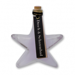 Shower- & foam bath 200ml in a star-glass, Lavender 