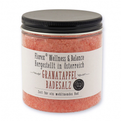 Bath salt 300g with label "Love for tradition", Pomegranate 