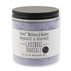 Bath salt 300g with label "Love for tradition", Lavender 