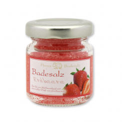 Badesalz 60g im Glas, Erdbeere 