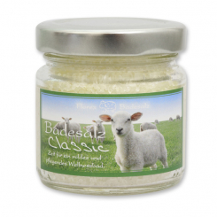 Bath salt 120g in a glass jar, classic 