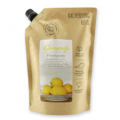 Flüssigseife mit biologischer Schafmilch 1L im Nachfüll-Beutel, Küchenseife 