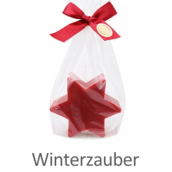 Sheep milk soap star 80g, in a cellophane, Winter magic 