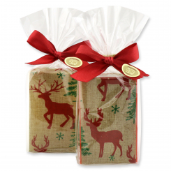 Sheep milk 150g decorated with a deer ribbon in cello, Classic/pomegranate 